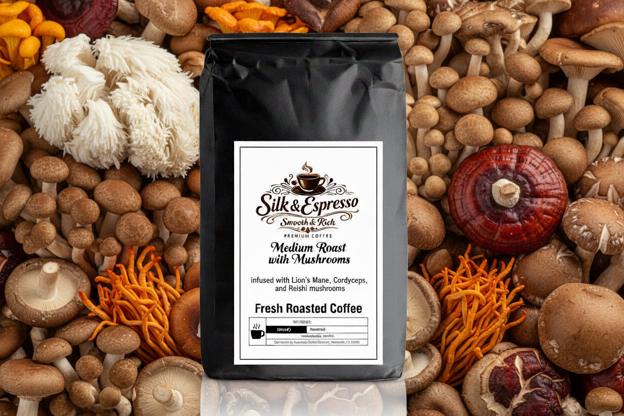 Coffee with Mushrooms Medium Roast